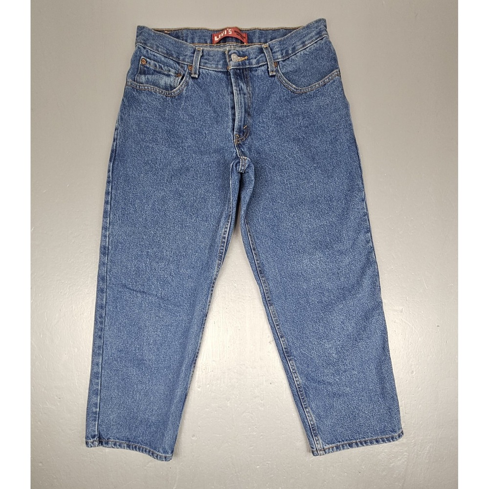 Levis 550‎ Jeans Relaxed Fit Mens 33x28 Y2k Baggy 100% Cotton Medium Wash Denim
